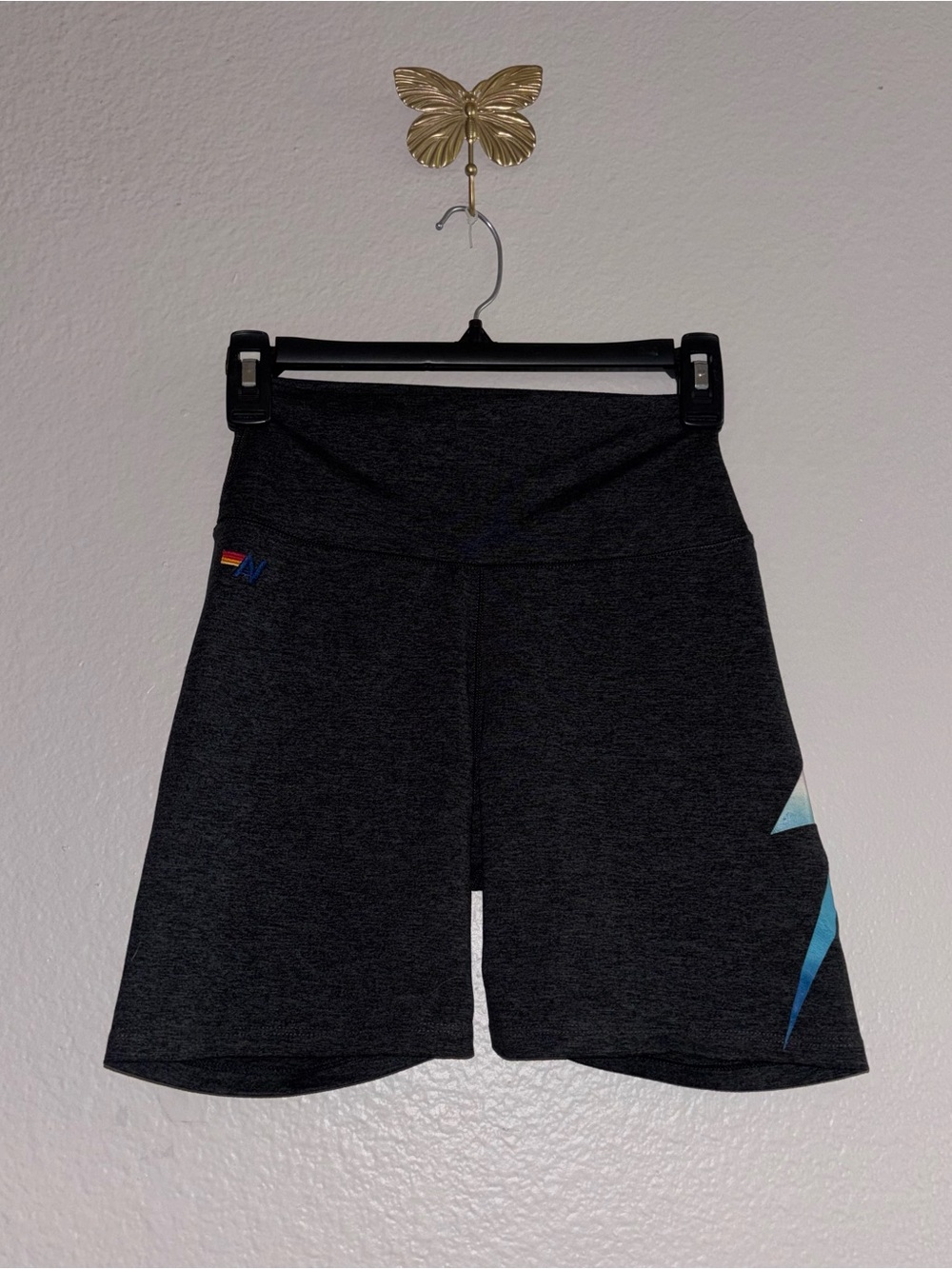 Aviator Nation Bolt Fade Biker Short Size Small